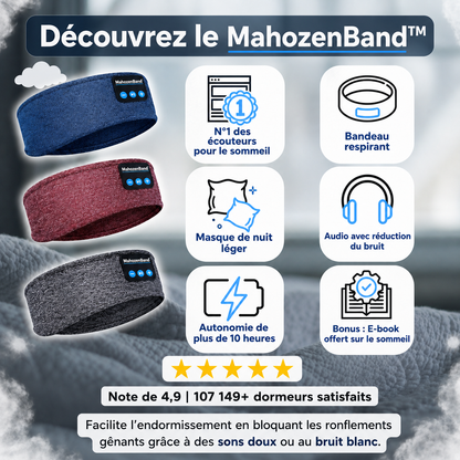 Bandeau musical pour le sommeil et la relaxation - MahozenBand™