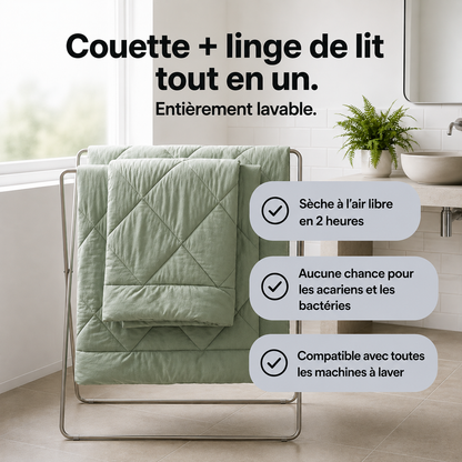 Couette Mahozen EasyDream – La couette 2-en-1 à séchage rapide qui élimine le besoin de draps