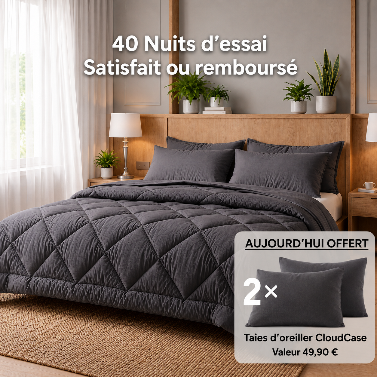 Couette Mahozen EasyDream – La couette 2-en-1 à séchage rapide qui élimine le besoin de draps