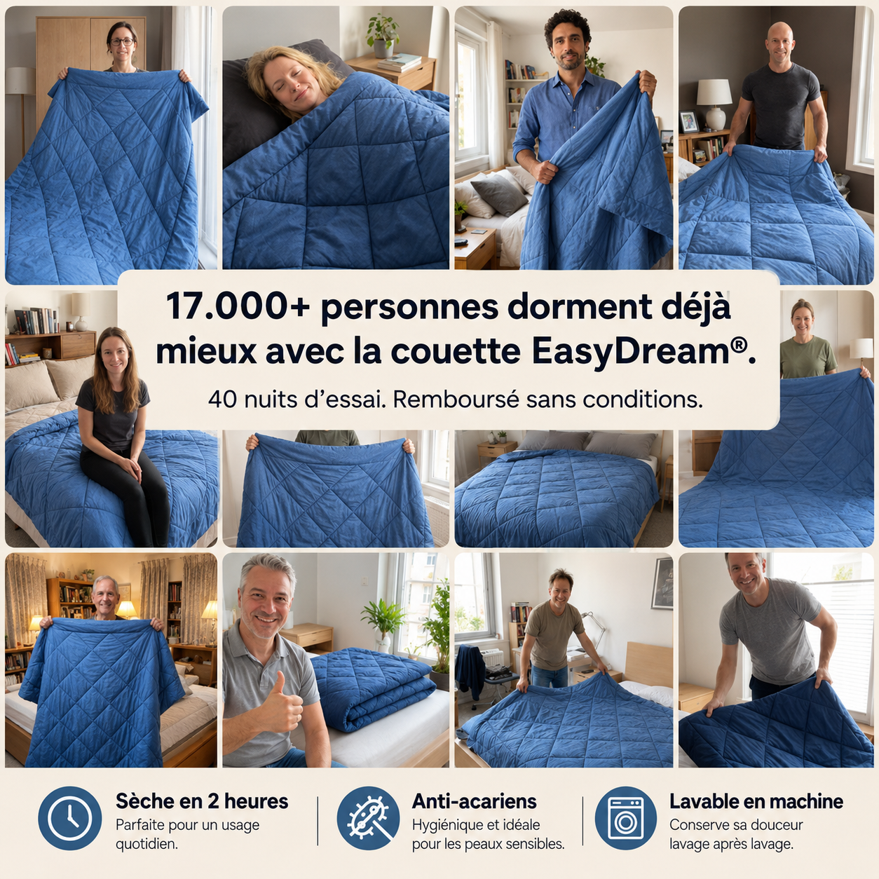 Couette Mahozen EasyDream – La couette 2-en-1 à séchage rapide qui élimine le besoin de draps
