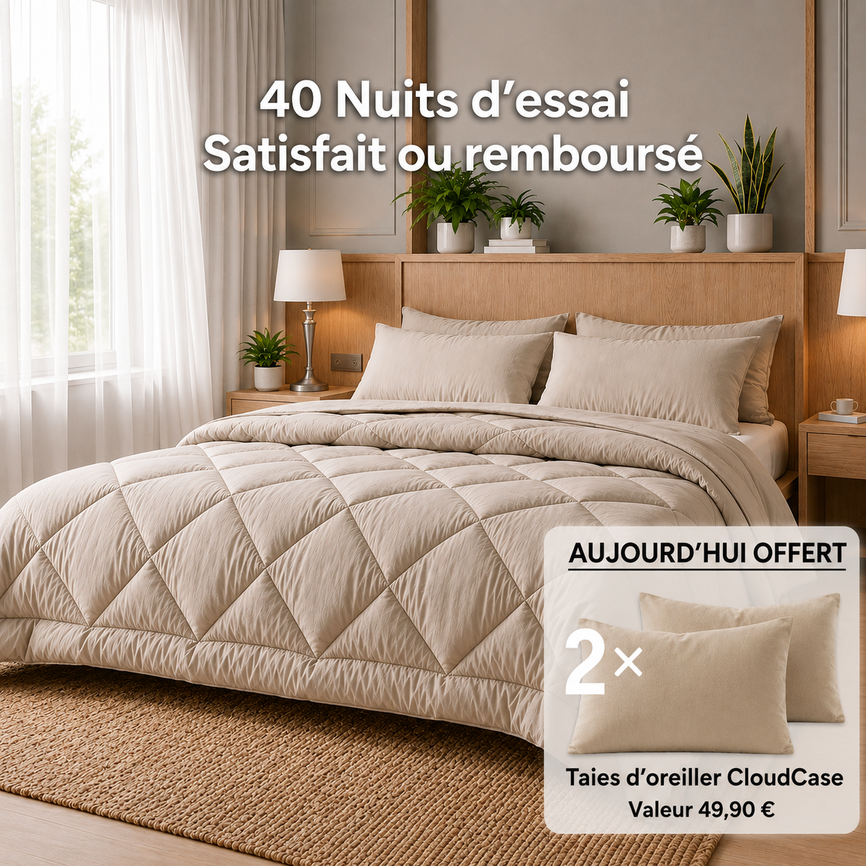Couette Mahozen EasyDream – La couette 2-en-1 à séchage rapide qui élimine le besoin de draps