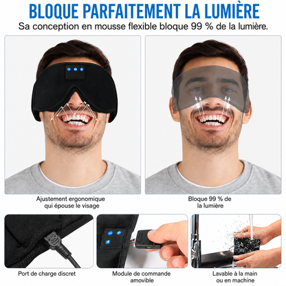 Masque de sommeil Bluetooth avec écouteurs intégrés - MahozenDream™